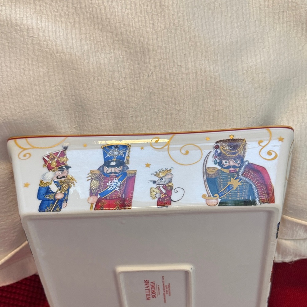 Nutcracker Twas the Night before Christmas Serving Bowl William Sonoma NWOT